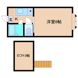 狐ケ崎駅 徒歩8分 2階の物件間取画像